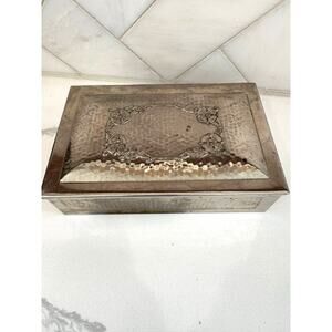 Vintage Hammered Metal Tin Box – Marietta E. Nobel